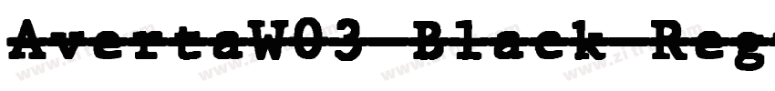 AvertaW03 Black Regu字体转换